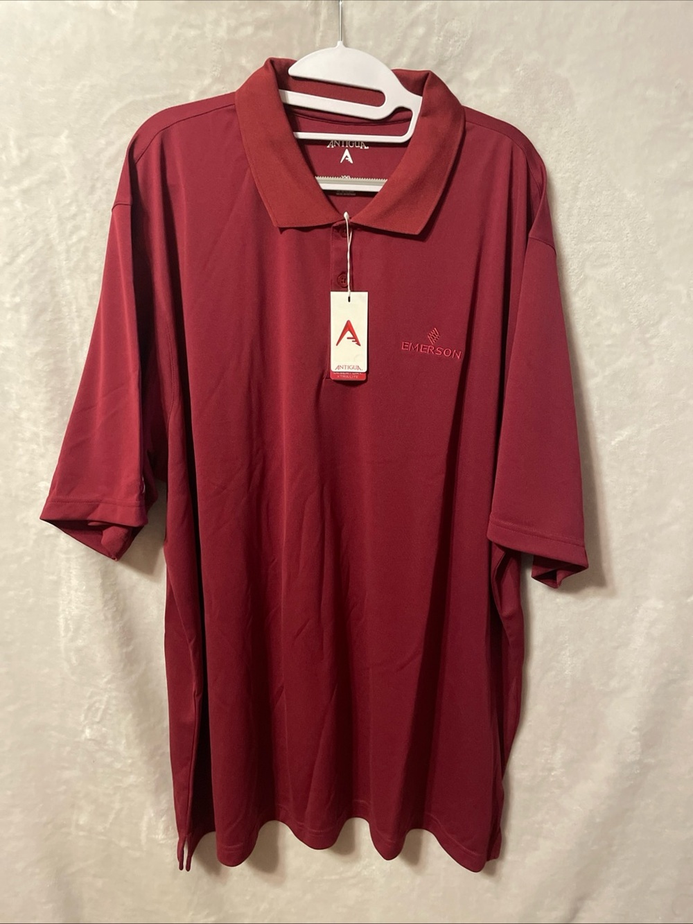 NWT Antigua Men's Polo in Cabernet colorway XXL
